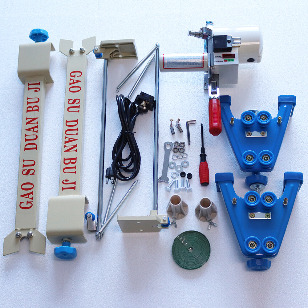 110V High Speed Fabric End Cutter w/75" Rack & Digital Counter Delay Function