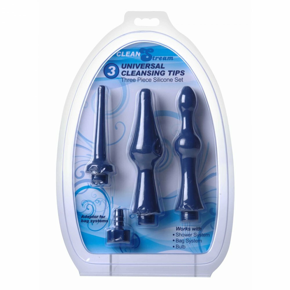 CleanStream Universal 3 Piece Silicone Enema Attachment Set