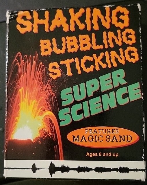 NOS 2008 Shaking Bubbling Sticking Super Science Kit Magic Sand CB Publishing
