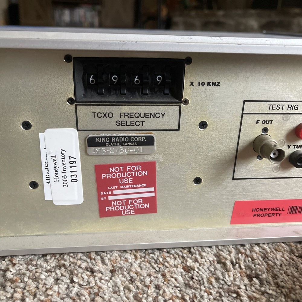 BENDIX KING TCXO Selector Panel Frequency Select Avionics