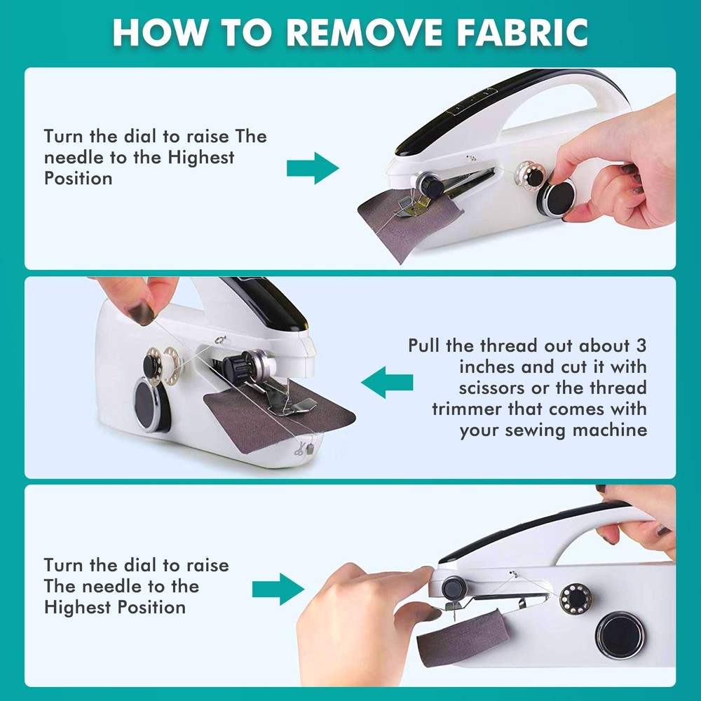 Mini Handheld Sewing Machine Electric Portable Stitch Tool with Full Kit
