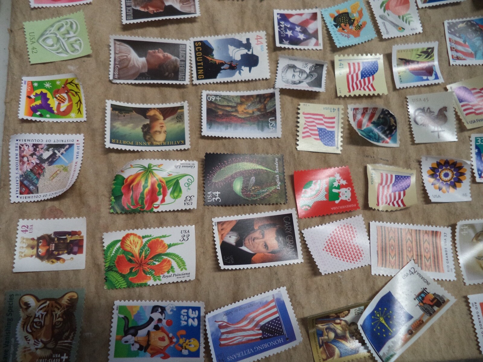 100 GENUINE FOREVER $73 US POSTAGE STAMPS NOT USED AS INTENDED PURPOSE ON PAPER