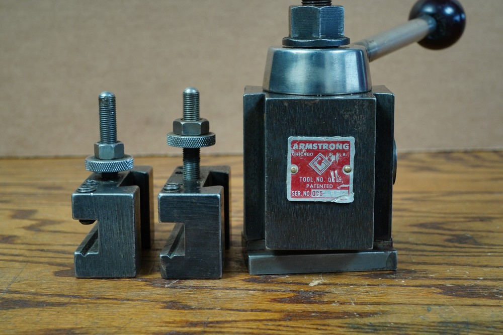 Armstrong BXA Lathe Quick Change Tool Post with Two Holders USA (45)