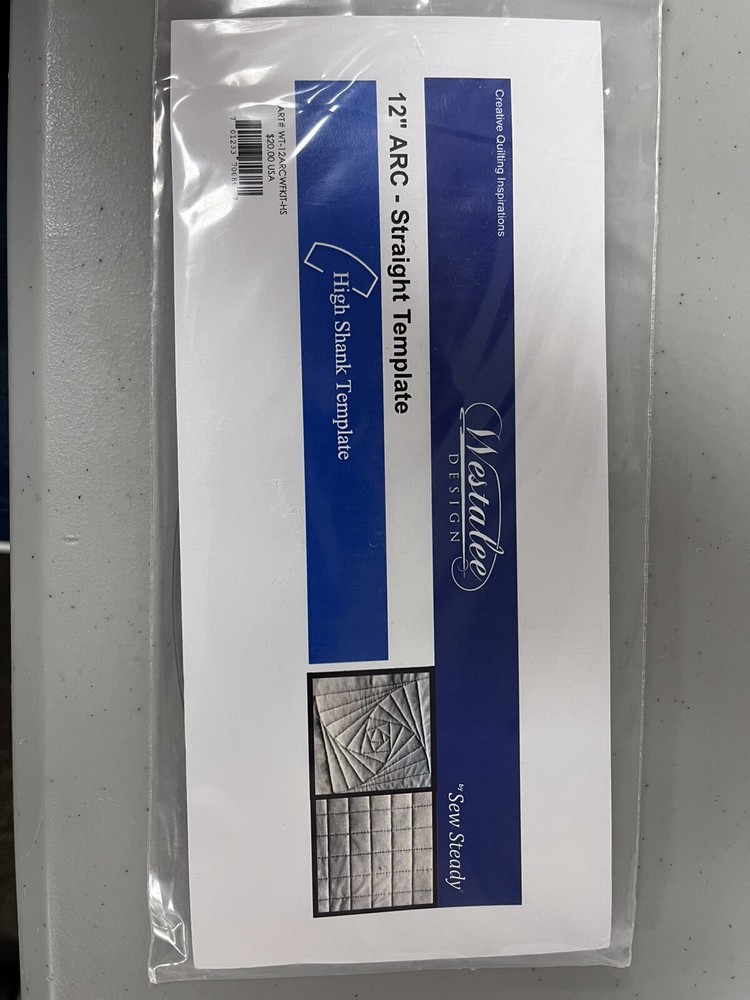 westalee - 12" arc-straight template (High Shank)