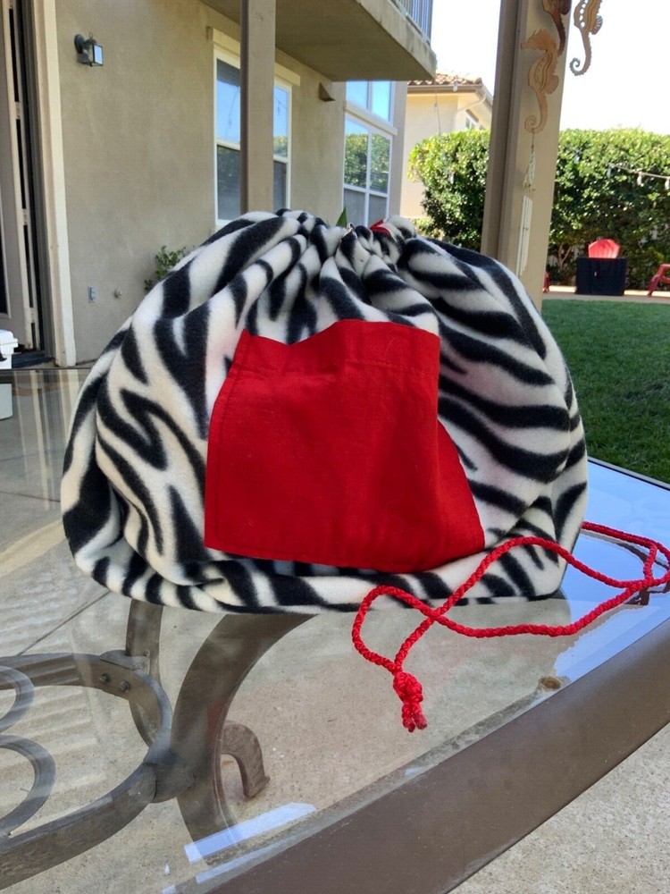 Bicycle basket liner Zebra Print. DrawString Bikes New