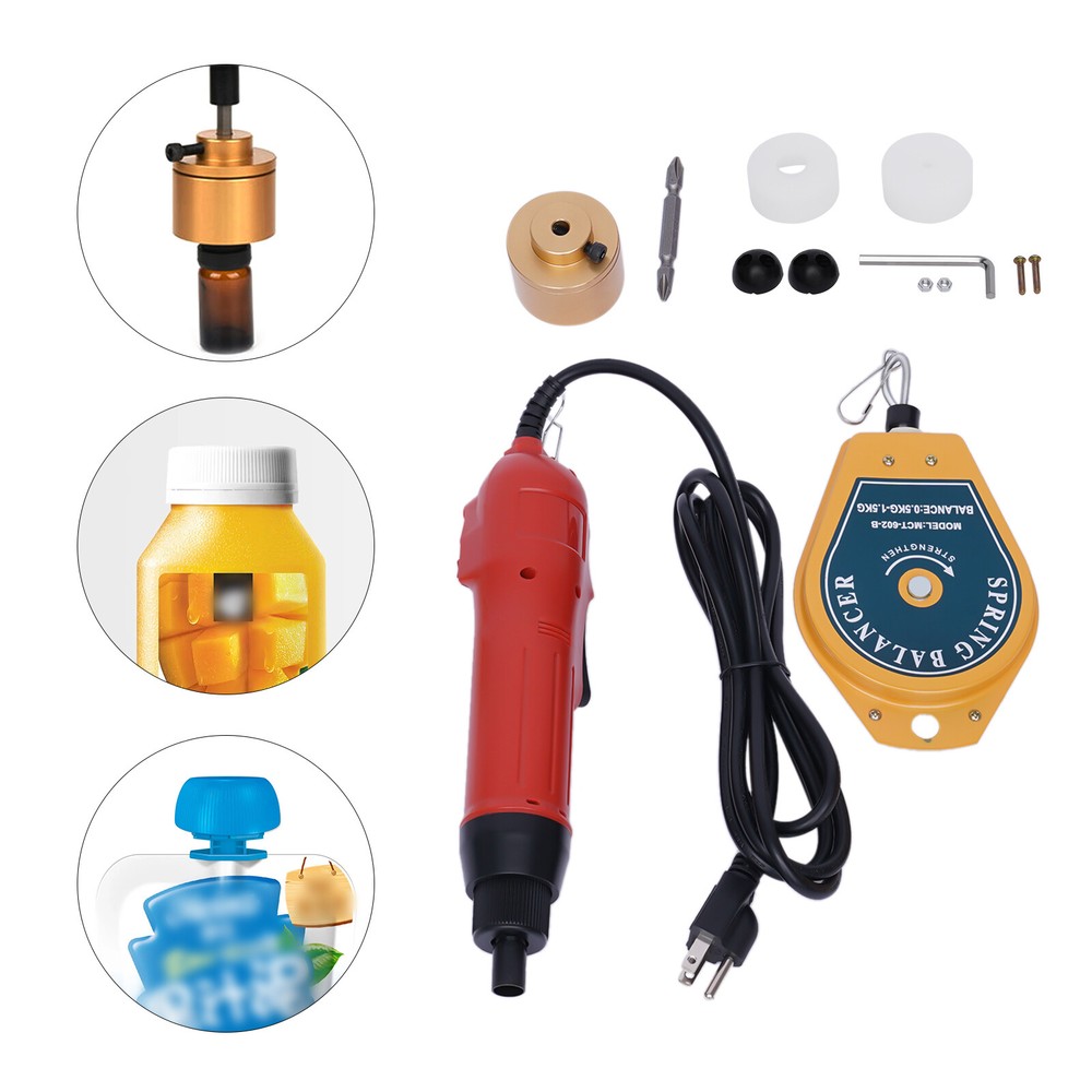 Electric Handheld Bottle Capping Machine Screw Capper Sealer Tool 110V 20-50/Min