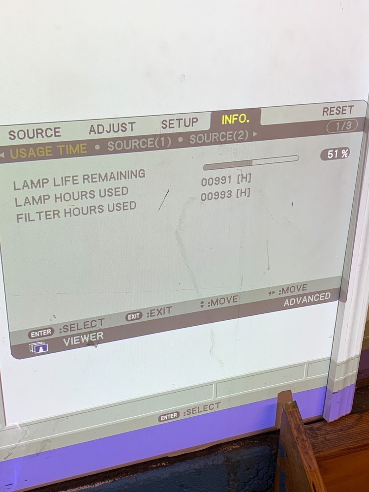 NEC NP3151W 3LCD Projector Multimedia 4000 ANSI Wireless - Remote