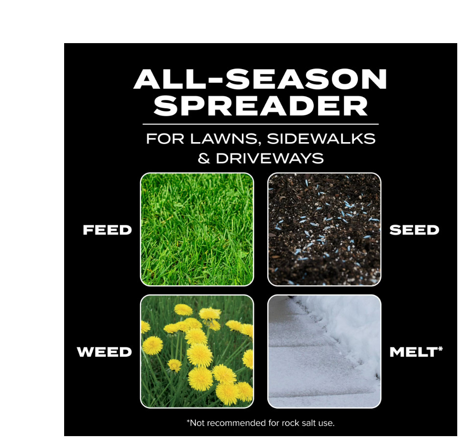 Scotts Turf Builder EdgeGuard Mini Broadcast Spreader for Grass Seed