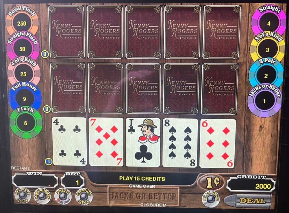 IGT Kenny Rogers Multi-Hand Poker Software