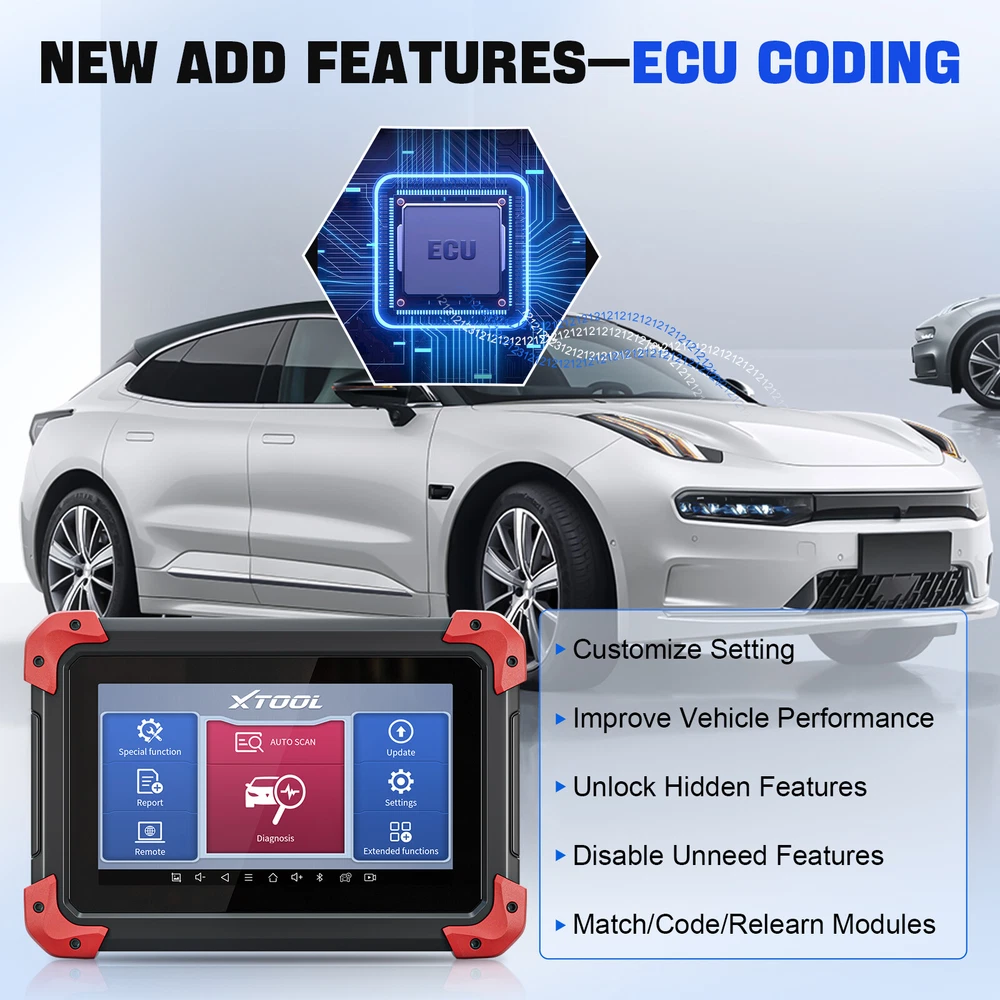 XTOOL D7 OBD2 Automotive Bidirectional Scanner Full Diagnostic Tool 36+Services