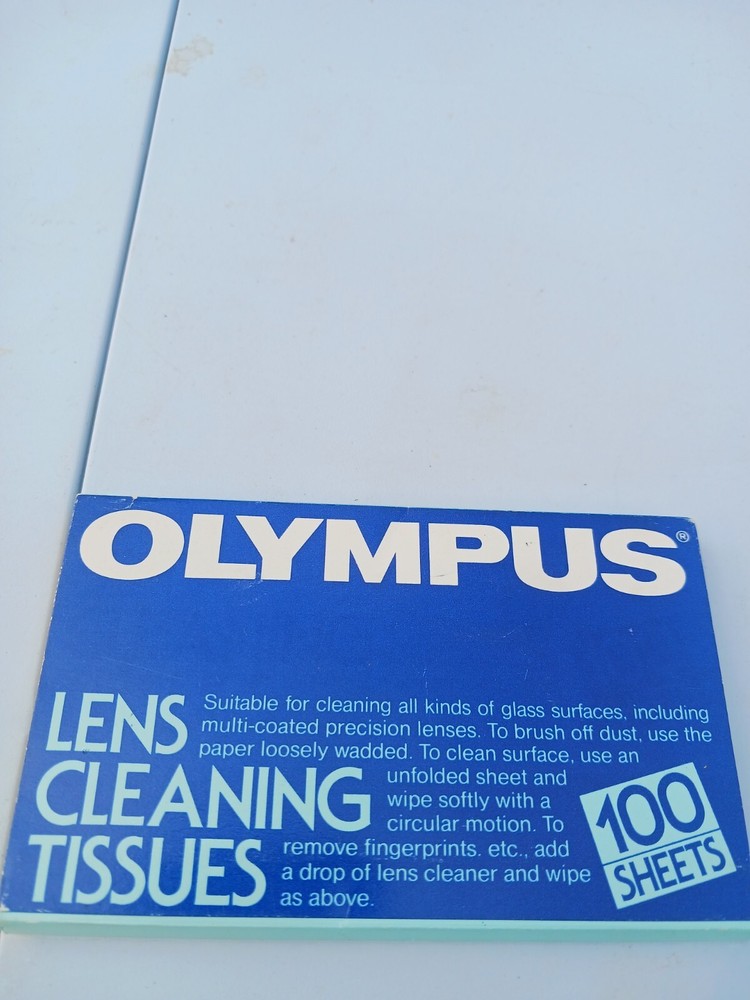 Olympus Lens Cleaning Tissues Open Box