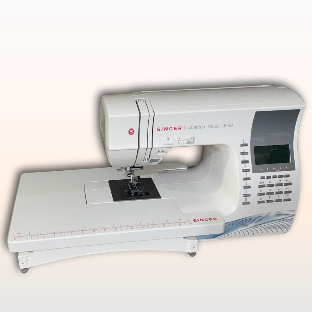SINGER® Quantum Stylist 9960 Sewing Machine with Extension Table & BUNDLE