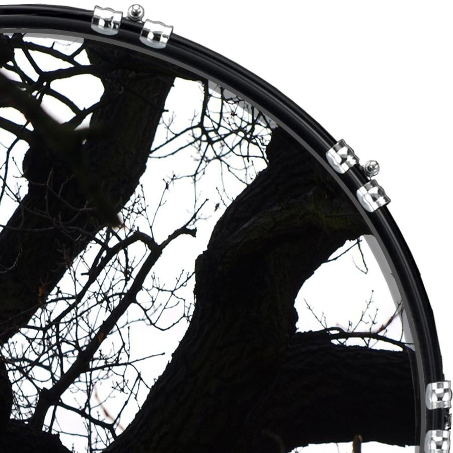 20" Custom Bass Kick Drum Front Head Graphic Graphical Tree Branches