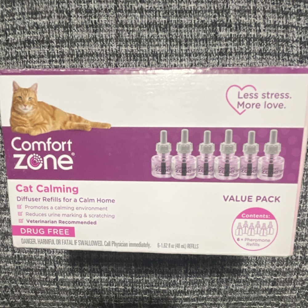 Comfort Zone Pheromone Diffuser Refill 6-Pack for Cats Model 100538643