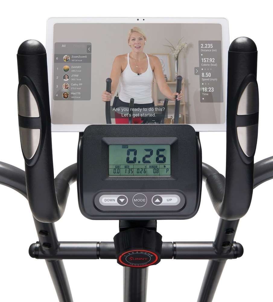 Smart Compact Elliptical Exercise Machine Bluetooth 16-Level Magnetic Resistance