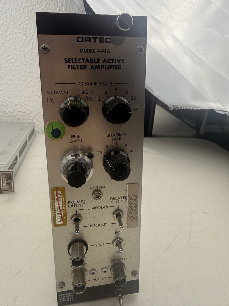 Ortec Model 440A Selectable Active Filter Amplifier NIM BIN Plug-In Module