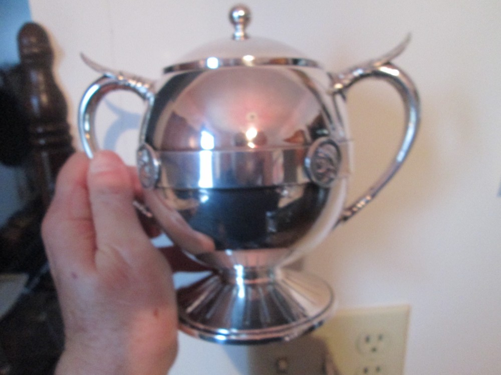 Rare Antique S.P. - MEDALLION Pattern - GORHAM - 6 pc COFFEE / TEA SET - MINT