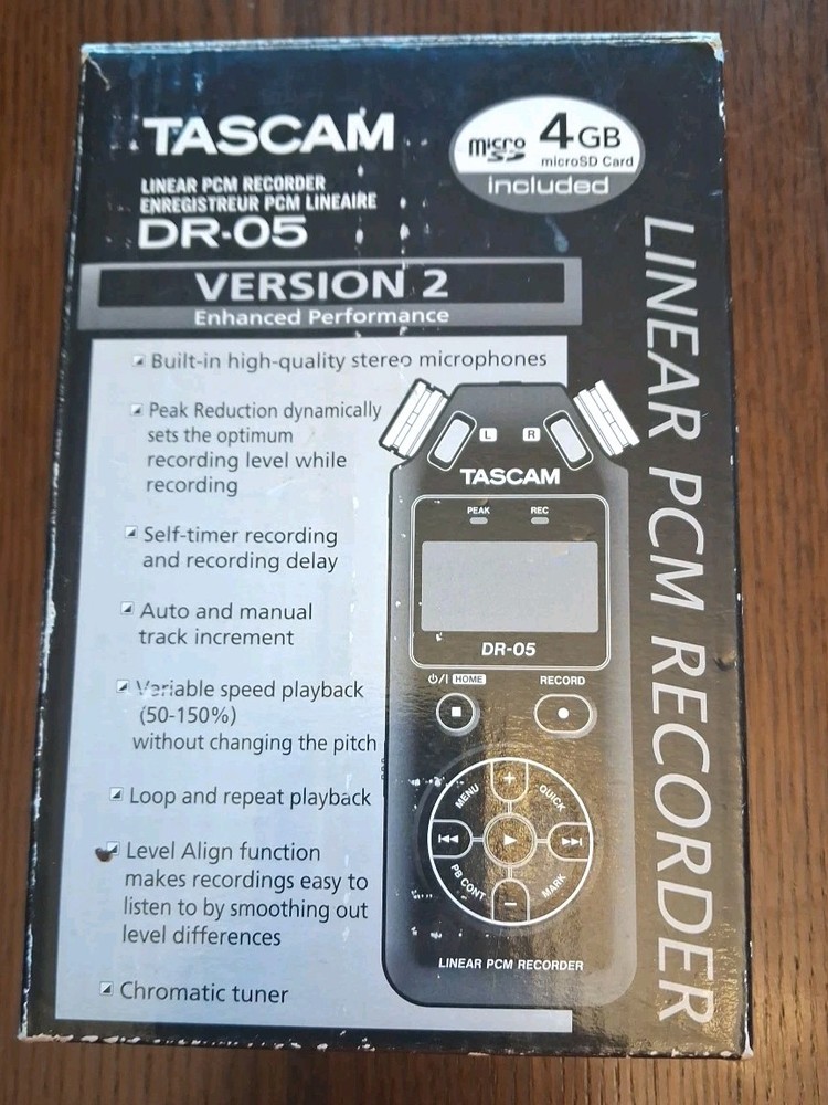 TASCAM DR-05 Version 2 Linear PCM Recorder Stereo Handheld