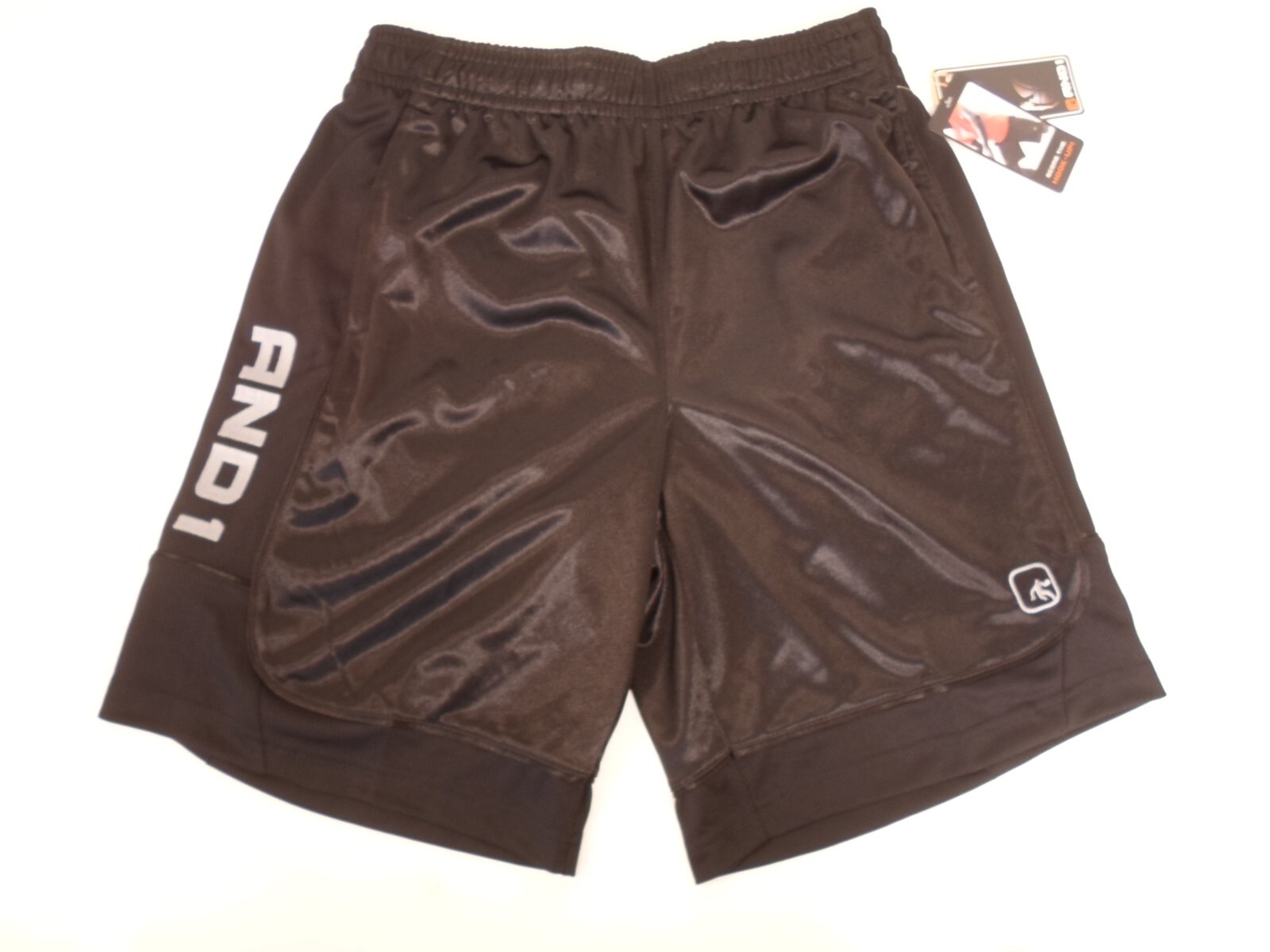 New And1 Mens Basketball Gym Court Shorts Adjustable Waist S M L 2XL 3XL Black