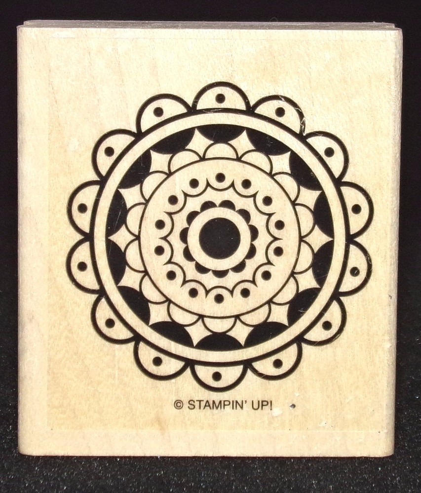 Flower Circle Rubber Stamp Pattern Design Great Colored Stampin Up Circle Circus