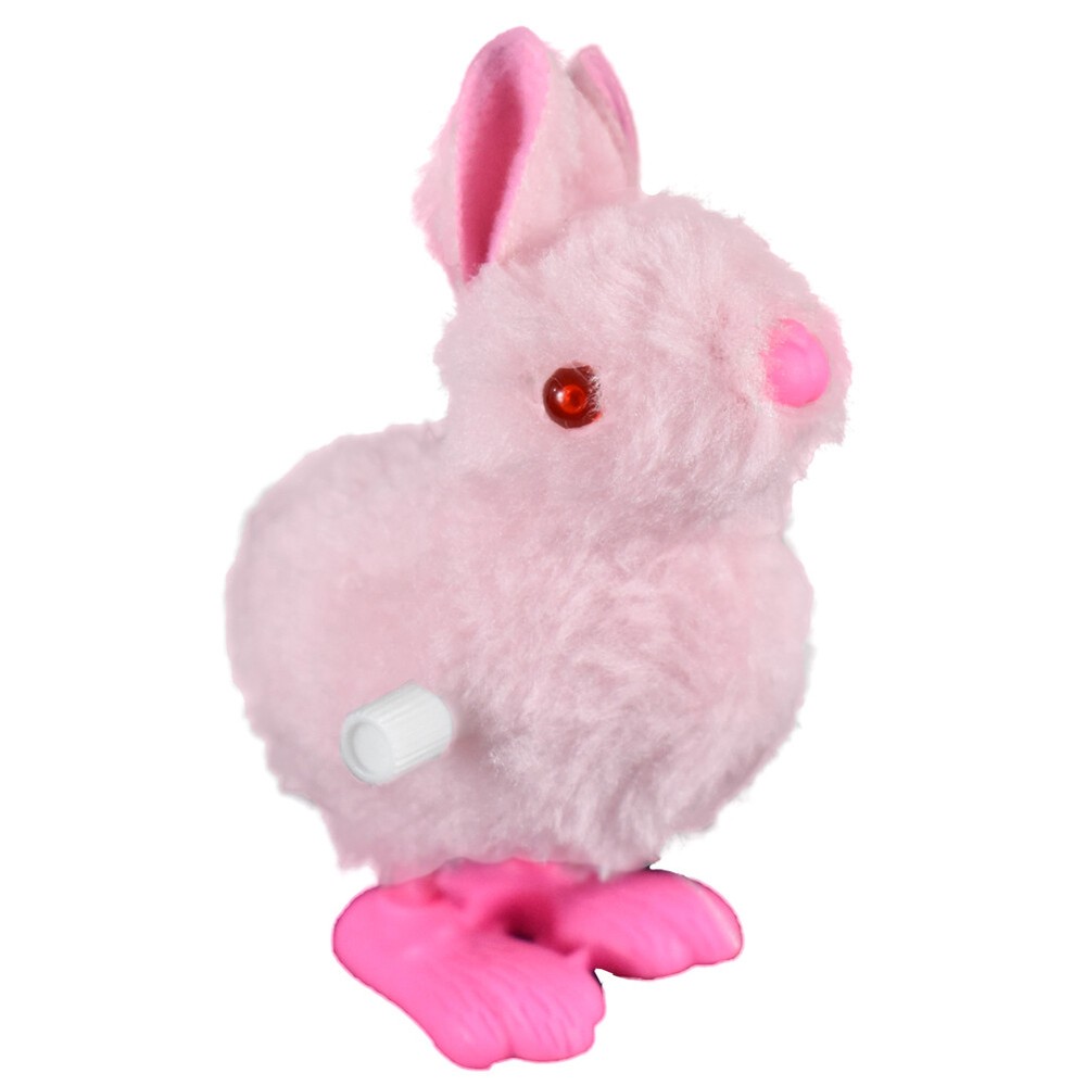 Wind Up Hopping Bunny Easter Egg Bunny 2 Pack (Pink)