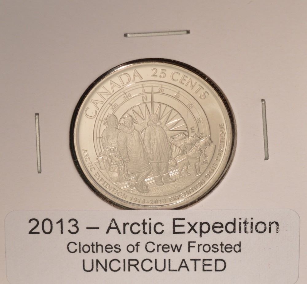 2013 Canada Arctic Expedition 4 Coin Quarters 25 Cent Set - UNCIRCULATED