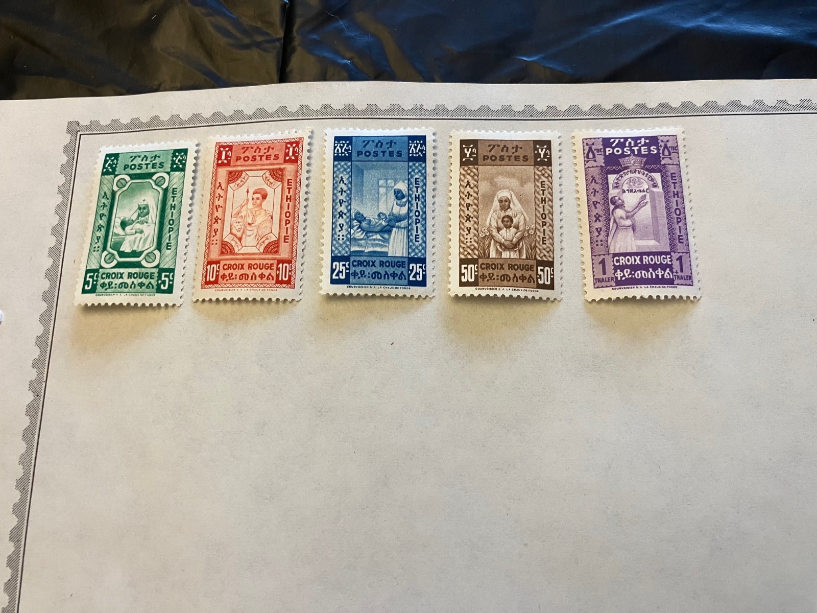 Ethiopia Collection On Album Pages