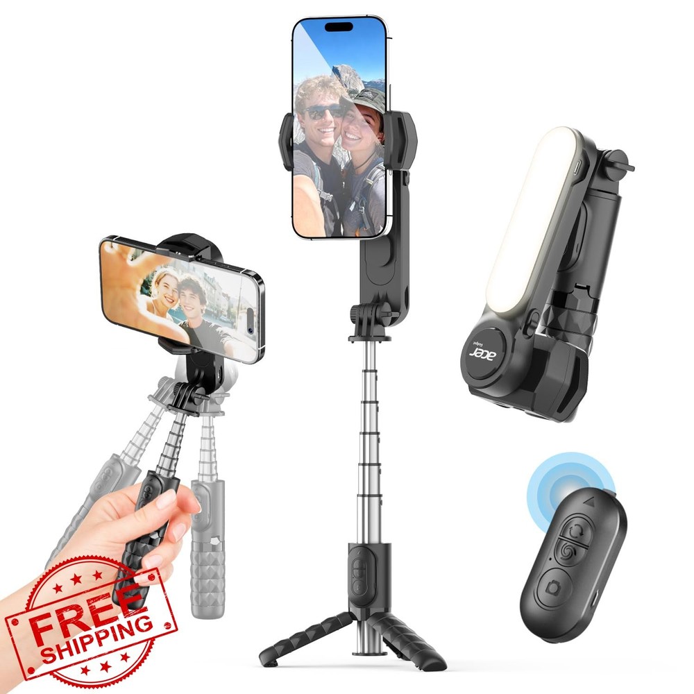 Acer Gimbal Stabilizer for iPhone/Android, 1Axis Auto Balance Selfie Stick