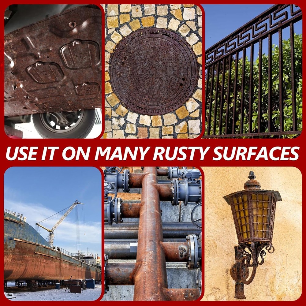 Rust Conversion Primer and Metal Primer, 141 fl oz Black Rust Inhibiting Coating