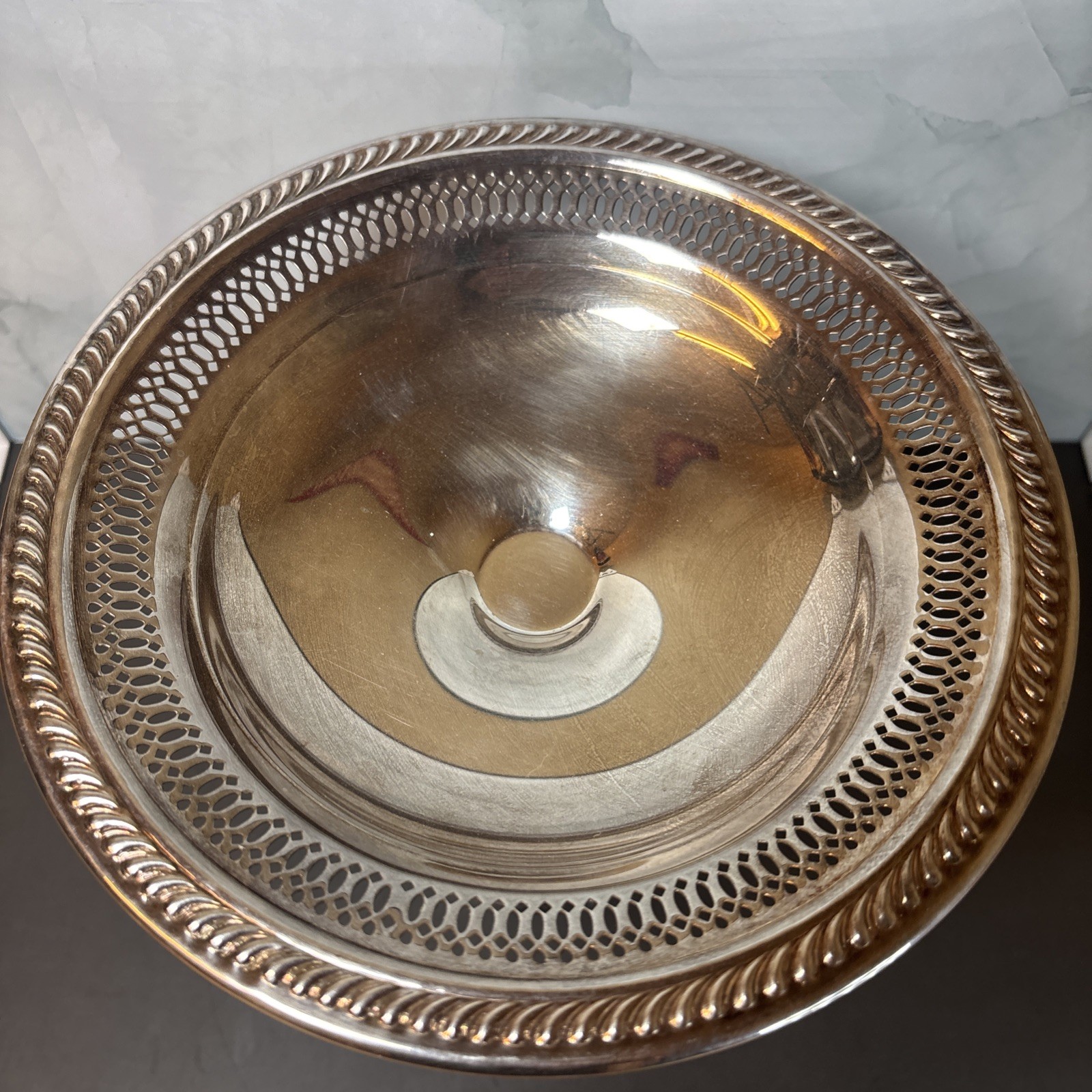 F.B. Rogers Silver Co 1883 - Silver Plate Pedestal Compote Candy Dish