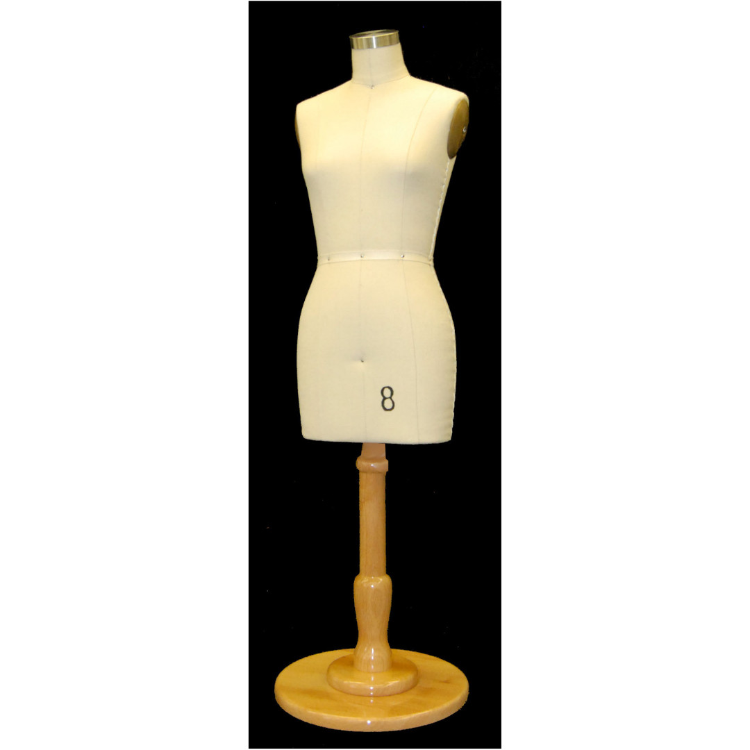 Miniature 27 Inch Table-Top Adult Female Size 8 Dress Form Mannequin with Base