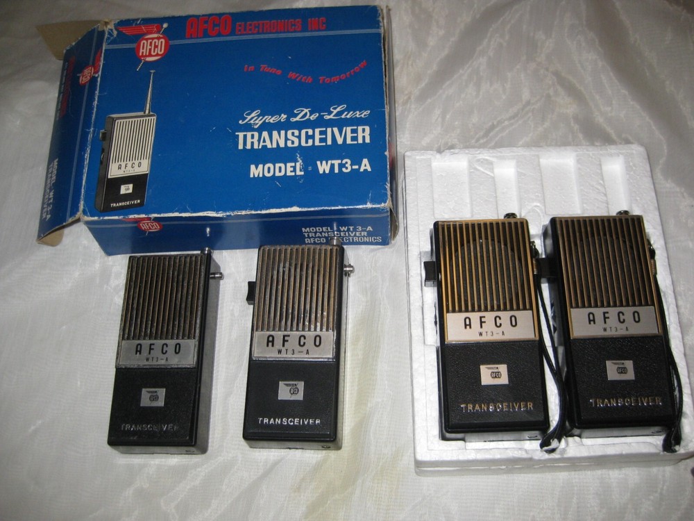 Vintage Afco Electronics WT3-A Transceiver Set