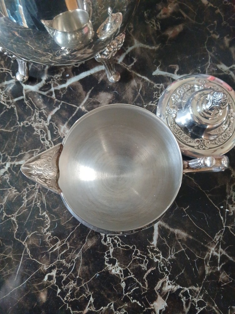 Leonard silverplate tea set.