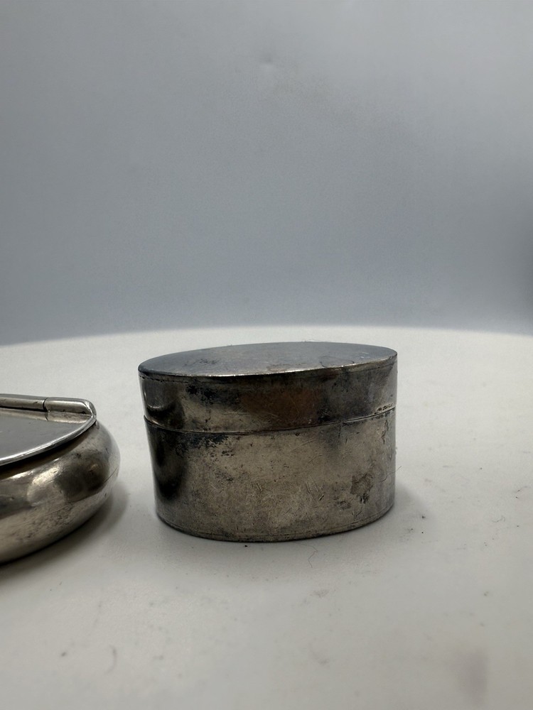 Two Sterling Silver Snuff Boxes