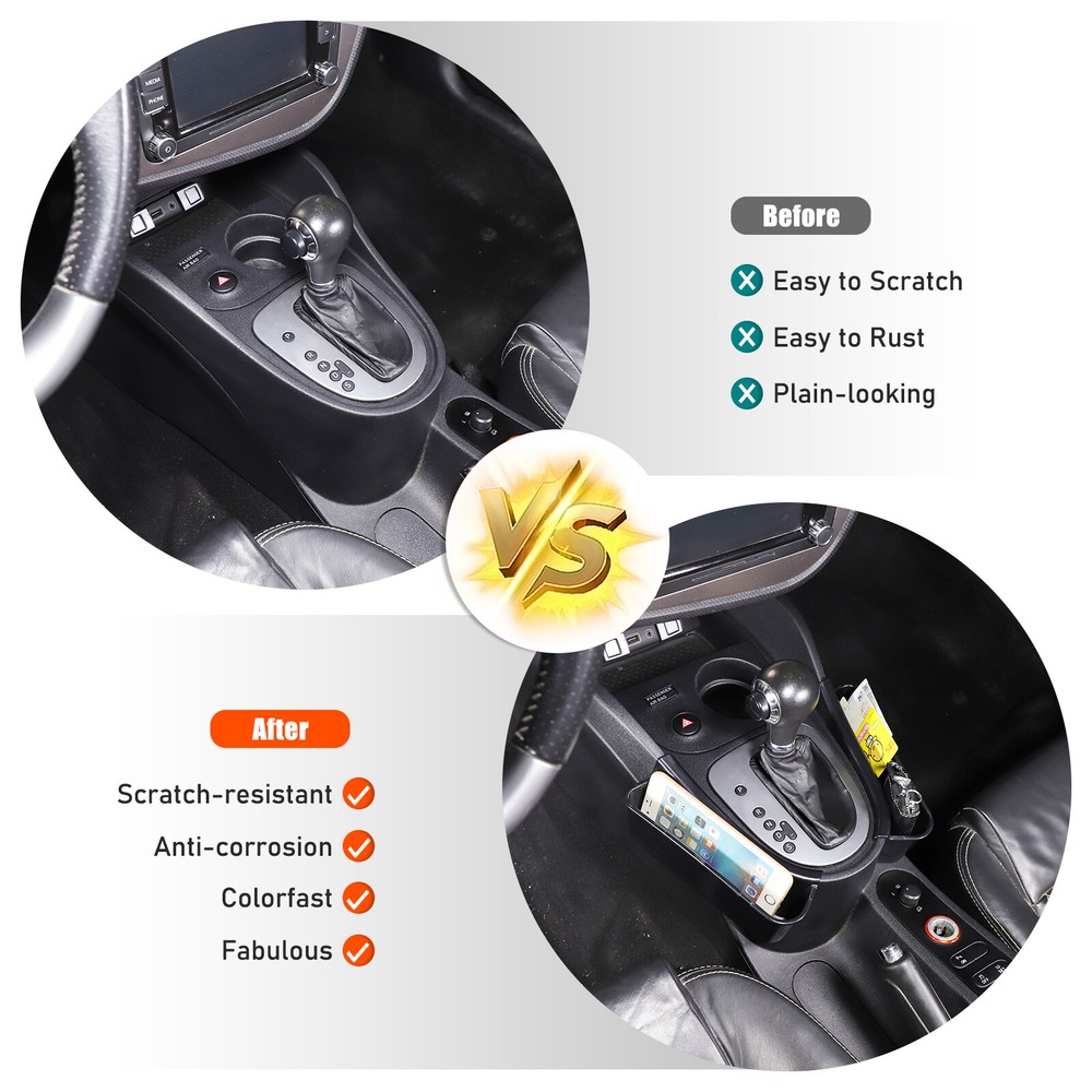 Gear Shift Console Both Side Storage Box Tray For Seat Leon 2008-2012