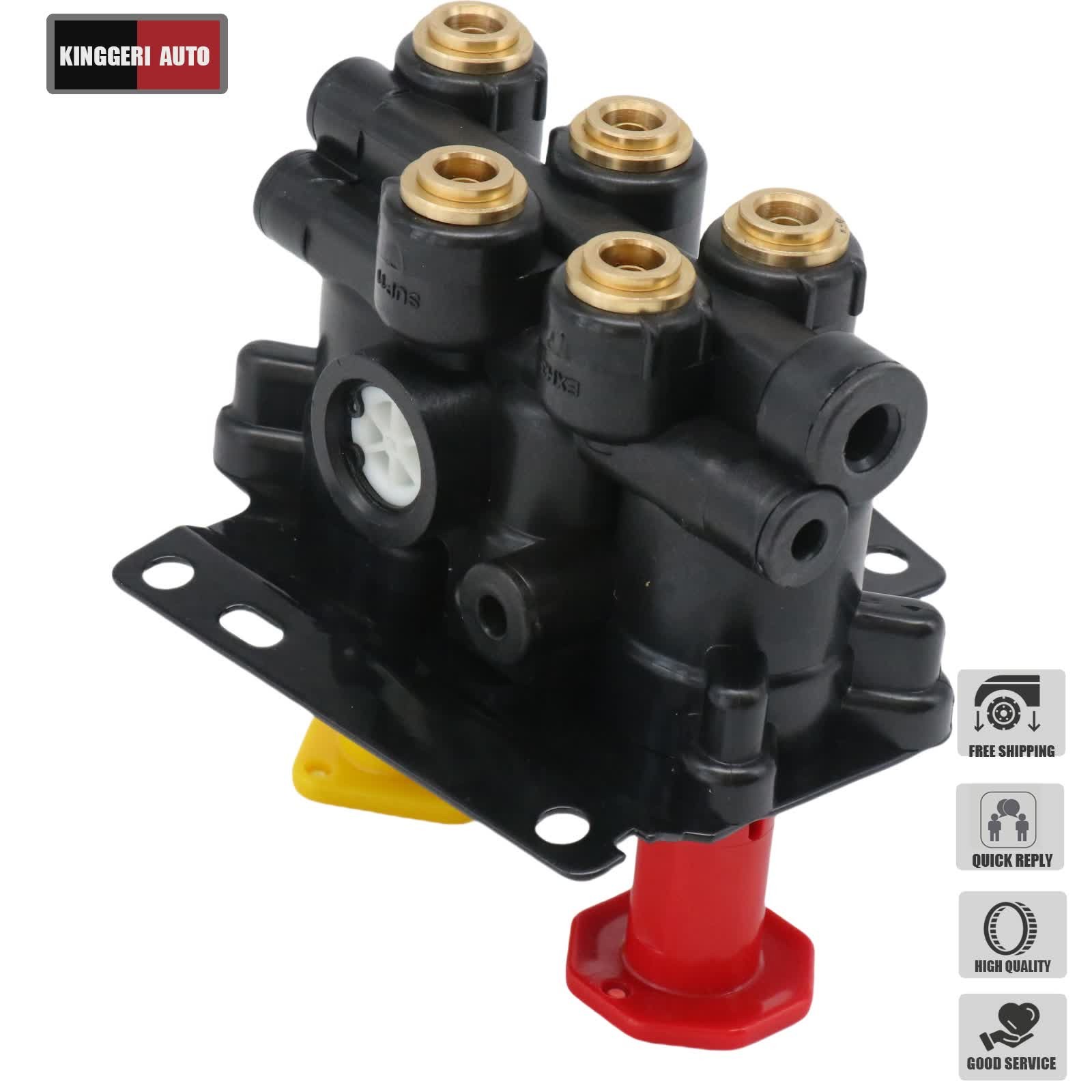 For Volvo VNL Dash Valve Dual Park Brake With 5 Ports 24340522 21315044 K035691