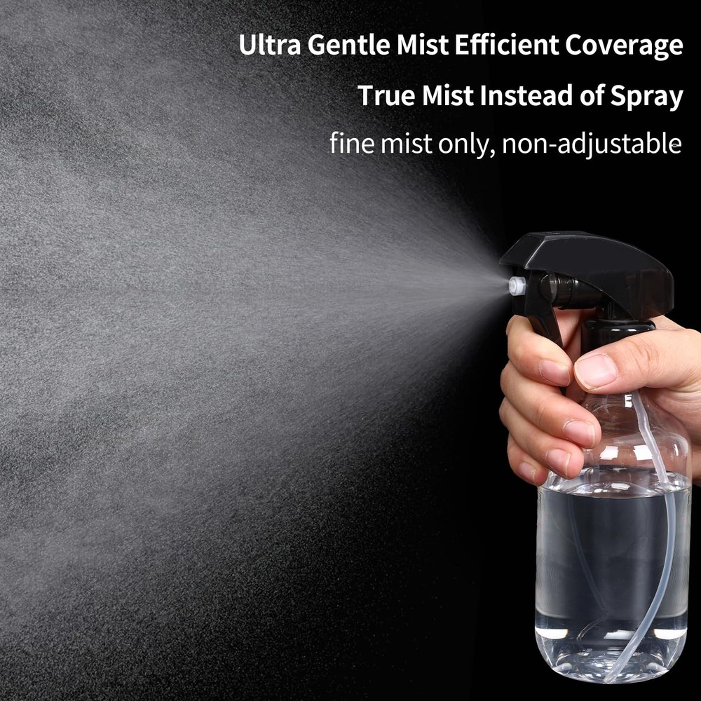 Spray Nozzle for Bottles, Bottle Replacement Trigger Black