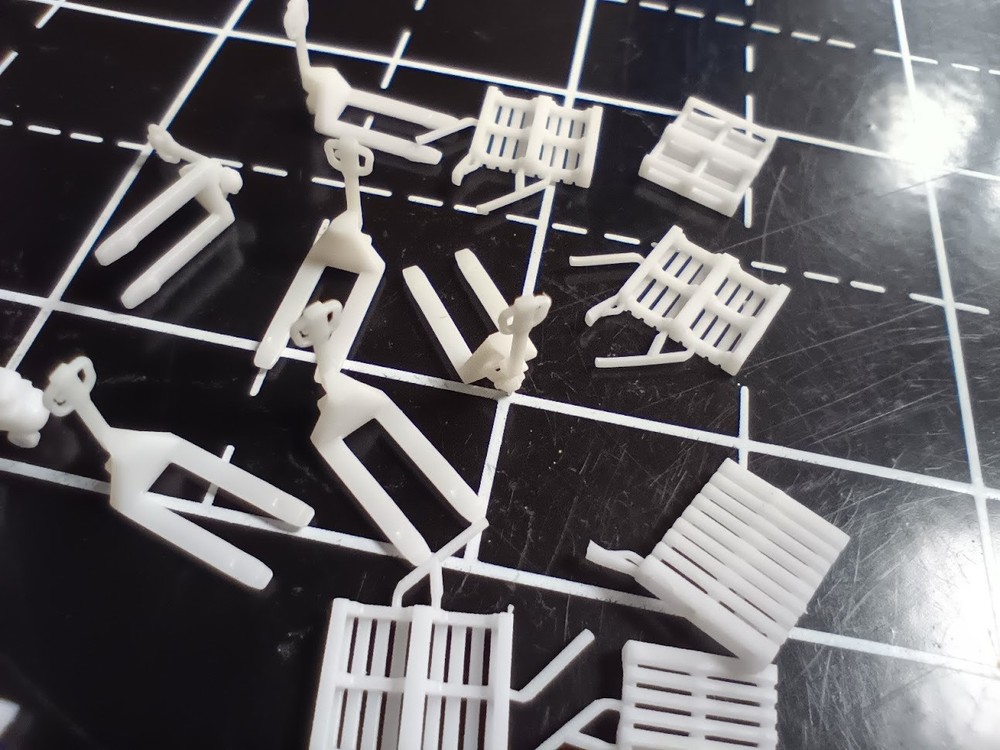 N Scale Pallet Jacks (6pcs) and Pallets (11pcs)