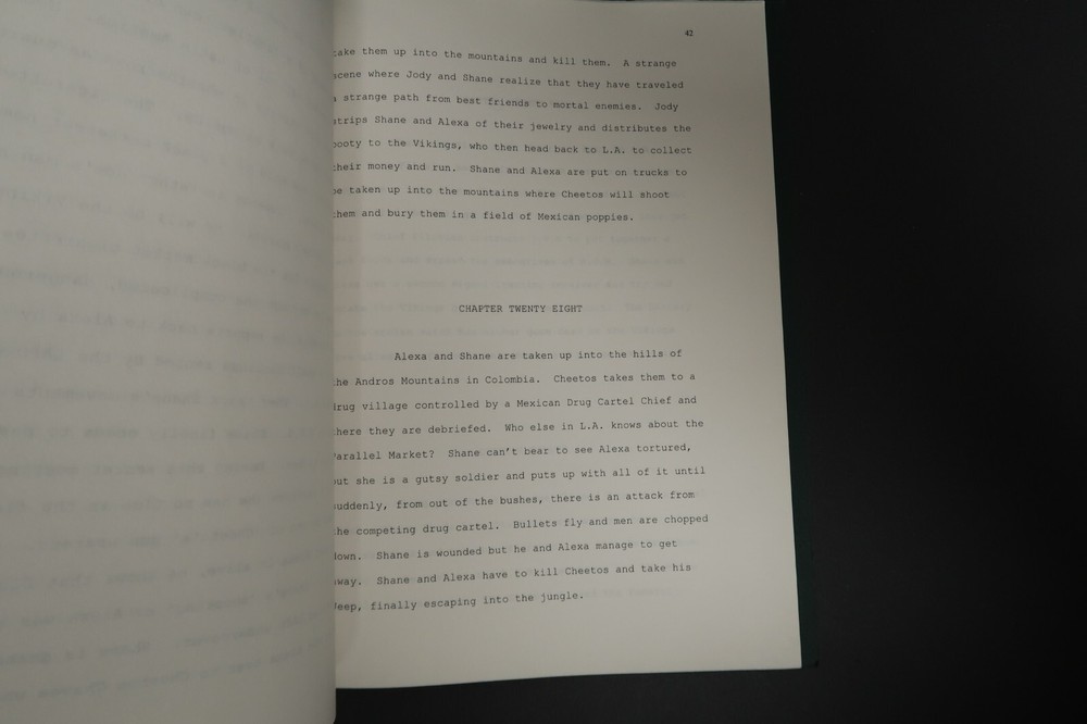 The Viking Funeral Original Book Script Stephen J. Cannell Studios Collection