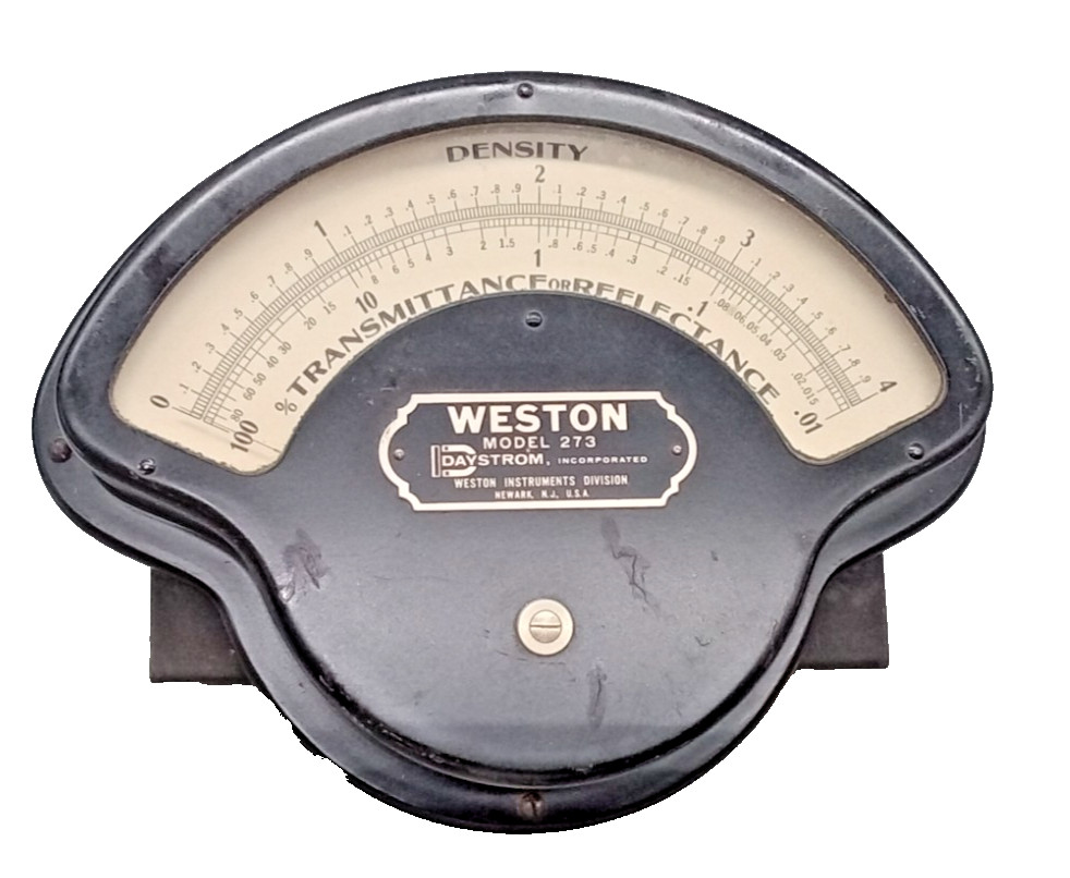 WESTON   Model 273    /  DENSITY   % TRANSMITTANCE or REFLECTANCE