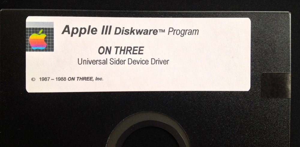 On Three Sider Driver & Manual / Apple III Home Computers