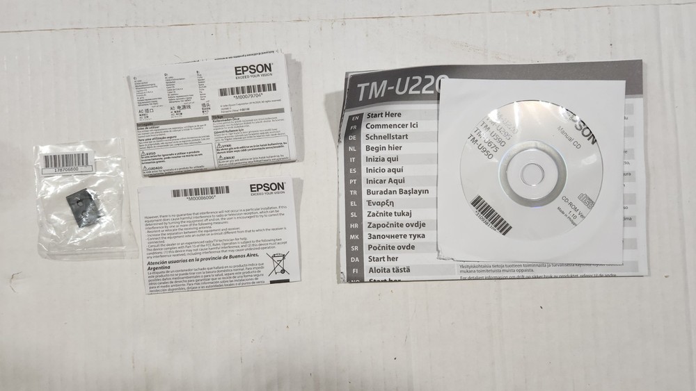 Epson TM-U220B Pos Kitchen Receipt Printer ETHERNET Network. New Open Box