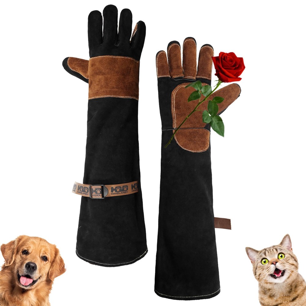 24 Inches Animal Handling Gloves Bite-Proof & Scratch-Resistant, Safe Durable...