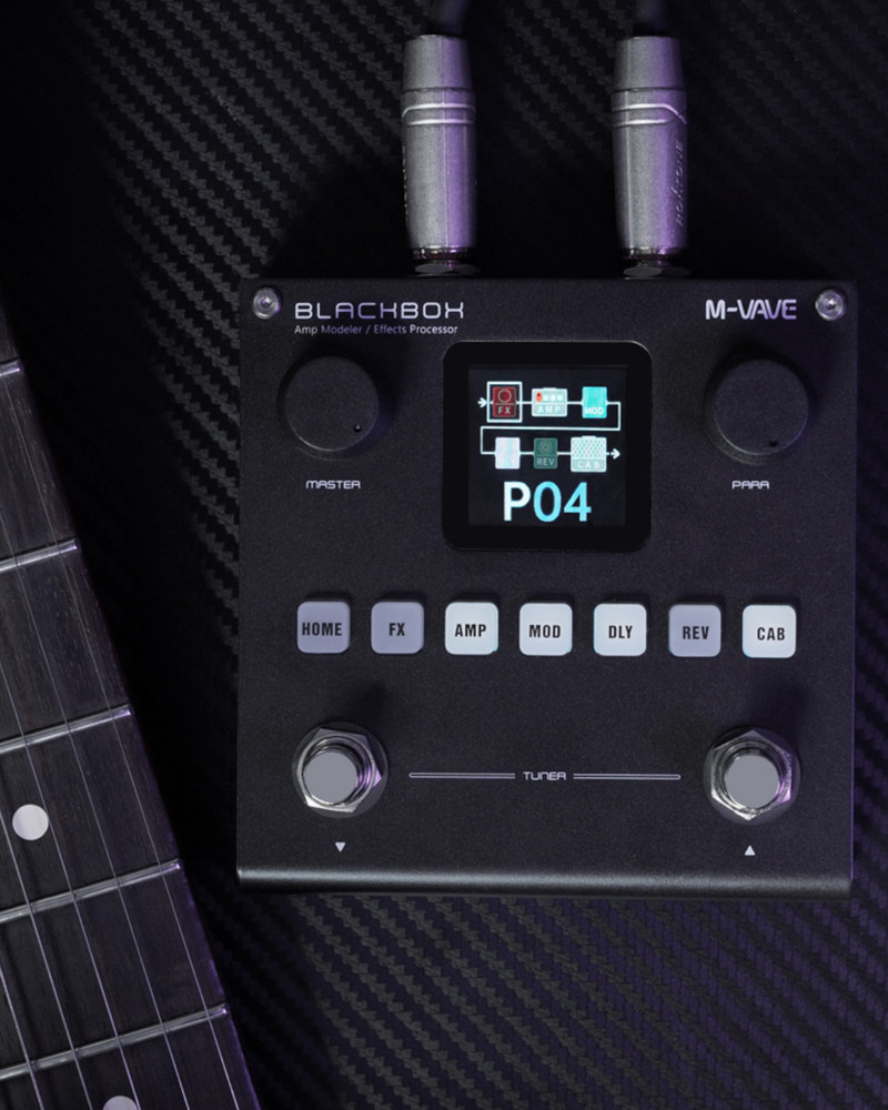 M-Vave BLACKBOX Guitar / Bass AMP Modeler Multi-Effects Processor, Rechargeable