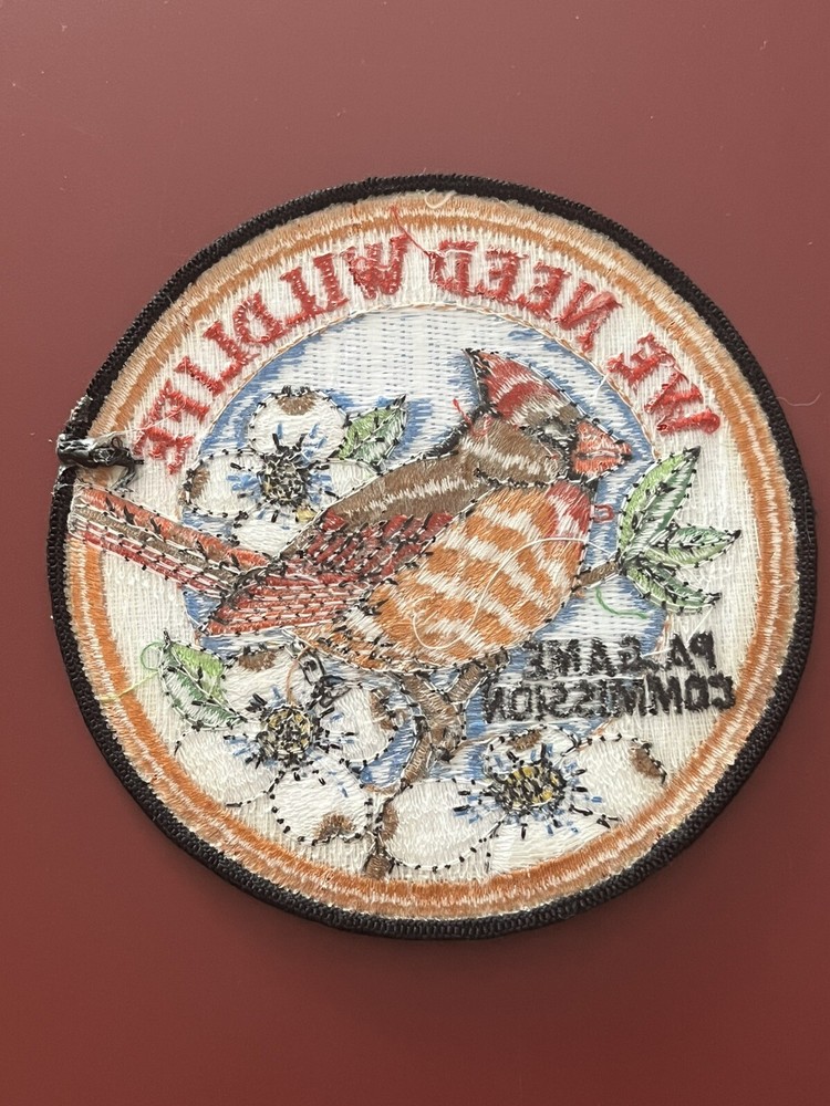 PENNSYLVANIA GAME COMMISSION "WE NEED WILDLIFE" PATCH 4" DIAMETER
