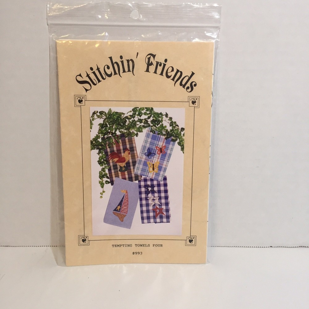 Tempting Towels Four  Applique Pattern Stitchin' Friends