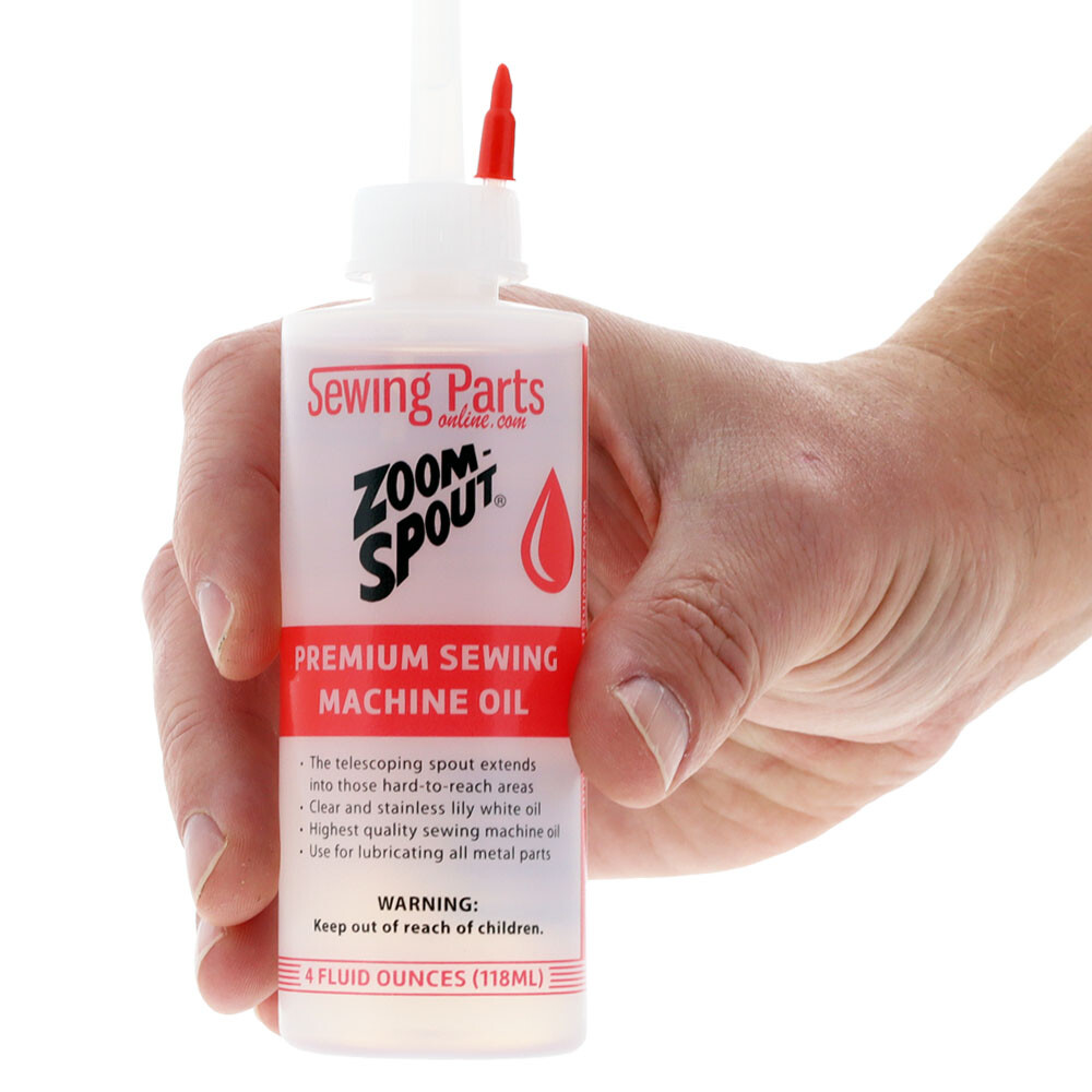 Premium Sewing Machine Oil with Zoom Spout Oiler - 4 ounce