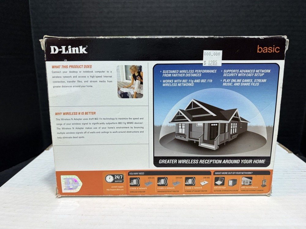 D-Link DWA-130 Wireless N USB Adapter New