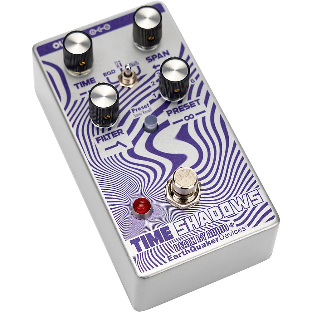 EarthQuaker Time Shadows II Subharmonic Multi-Delay Resonator Effects Prpl/Slver
