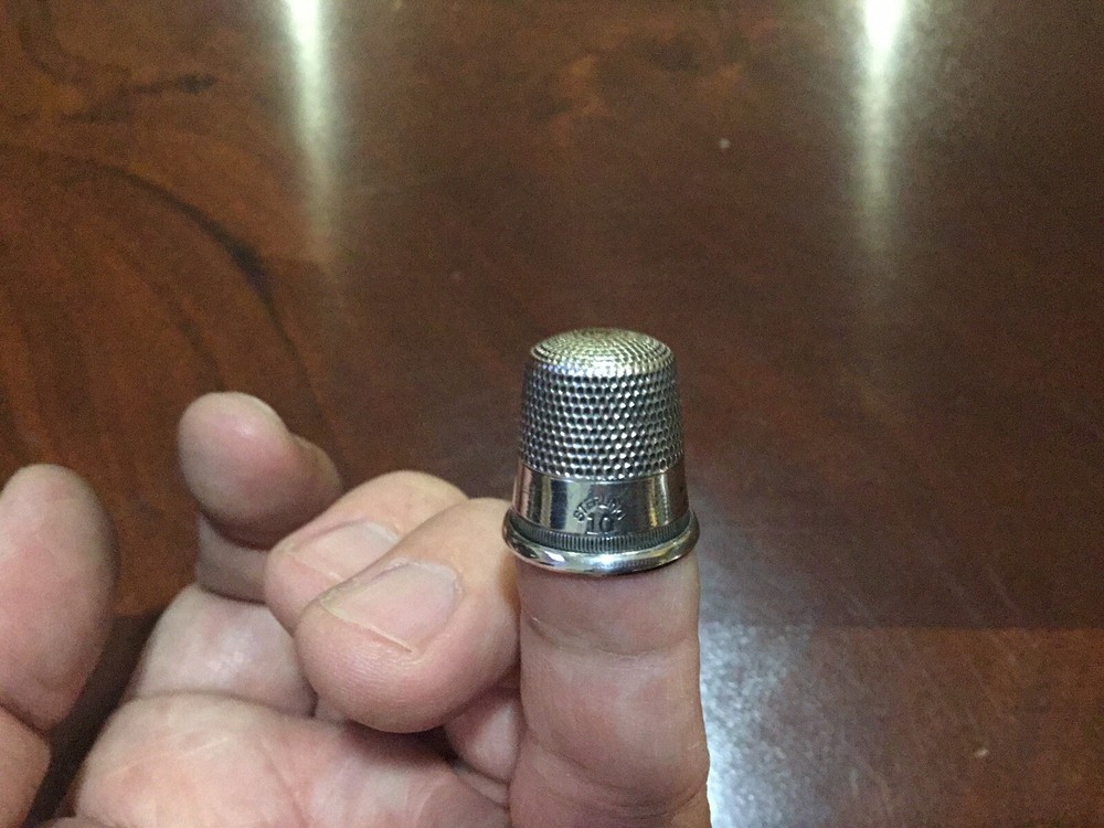 Vintage Sterling Silver Thimble Size #10